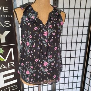 Juicy Couture Black Blouse With flowers